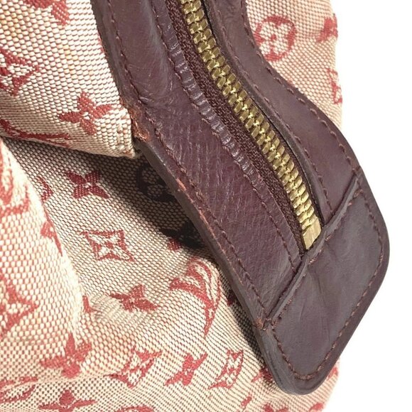 LOUIS VUITTON M92311 Monogram mini Josephine GM Hand Bag Canvas Slys Red - Picture 13 of 16